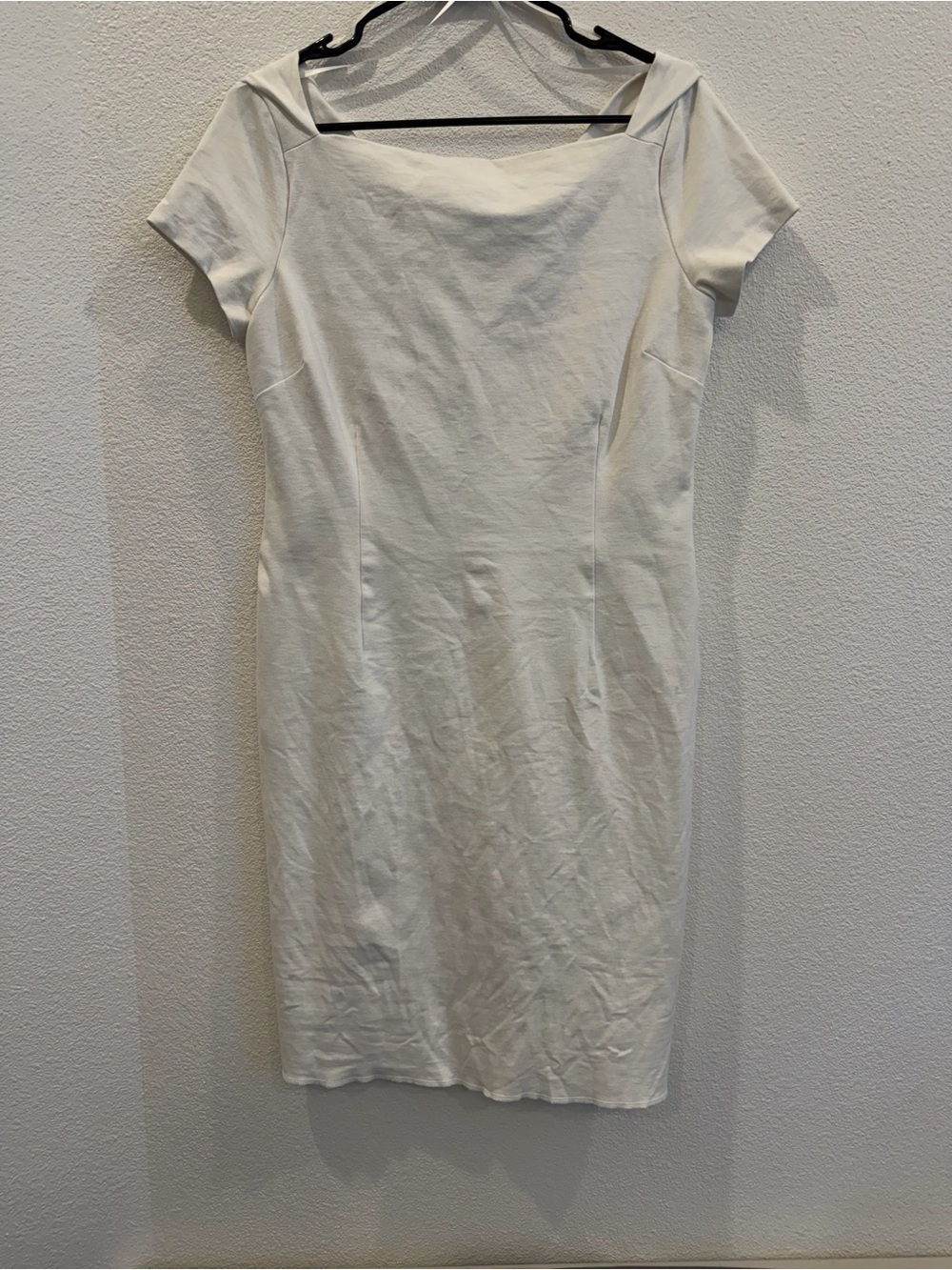 Banana Republic White Square Neck Sheath Dress